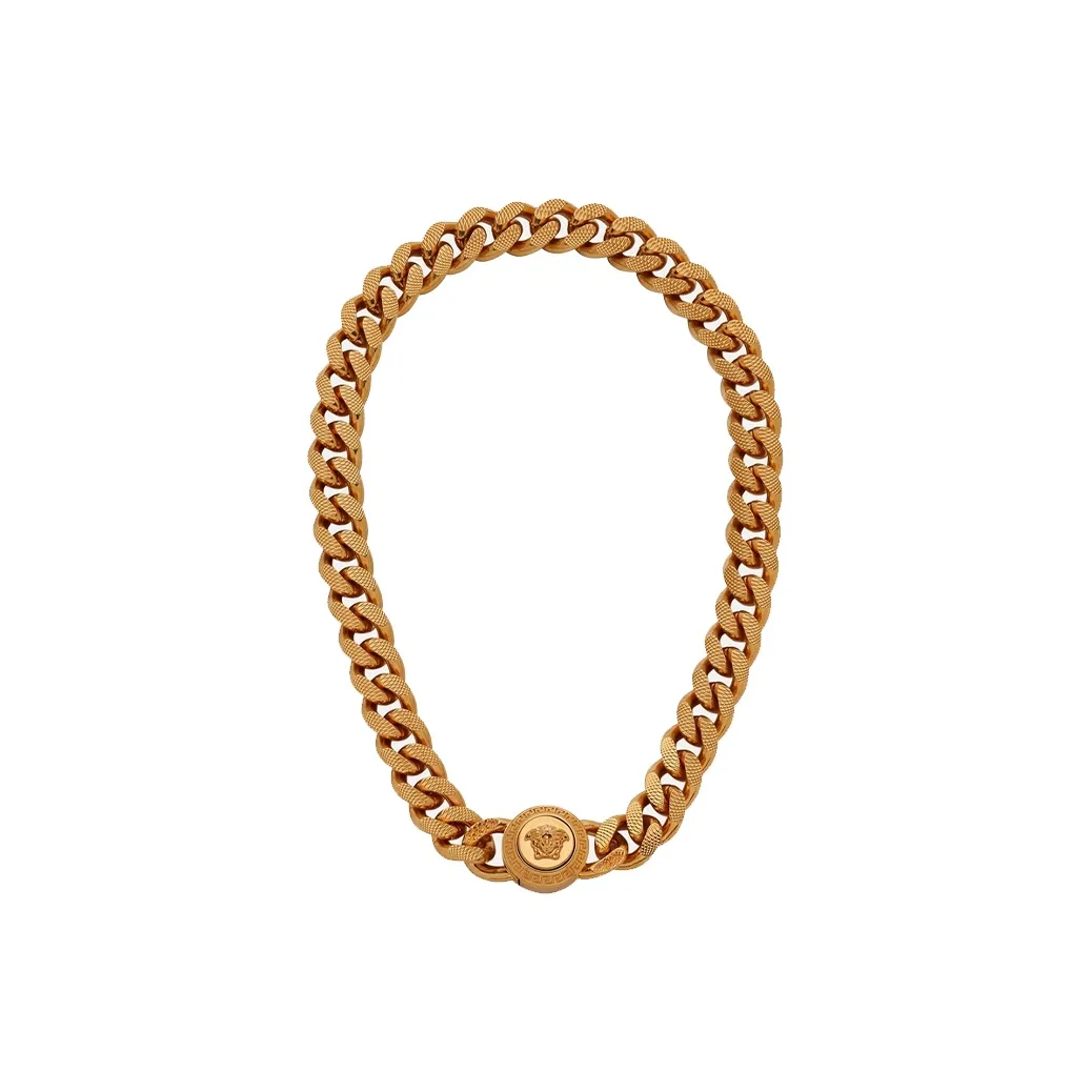 VERSACE Gold Medusa Chain Choker Necklace