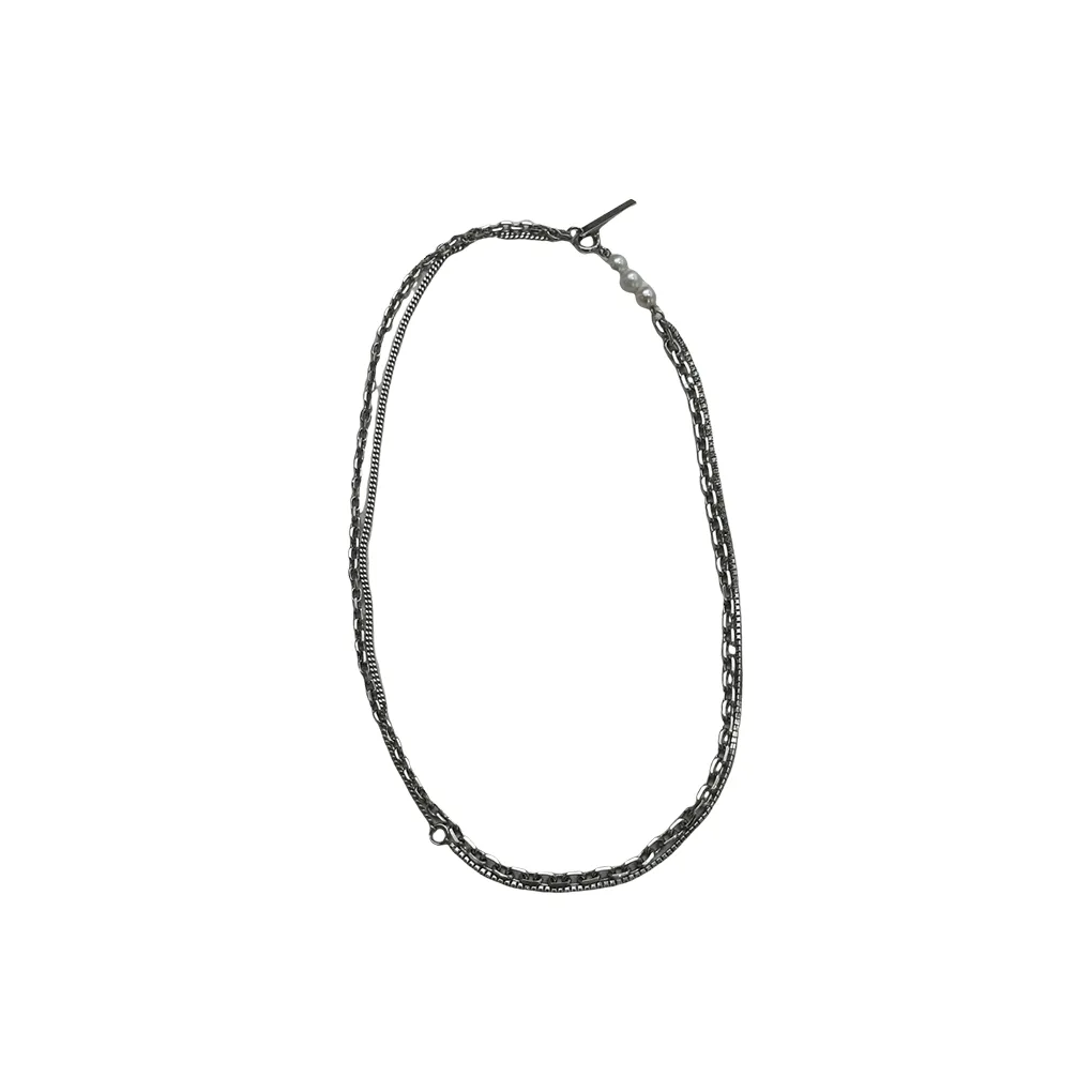 COUGH IN VAIN 925 стерлинговое серебро покрытие белым золотом ожерелья унисекс серебро