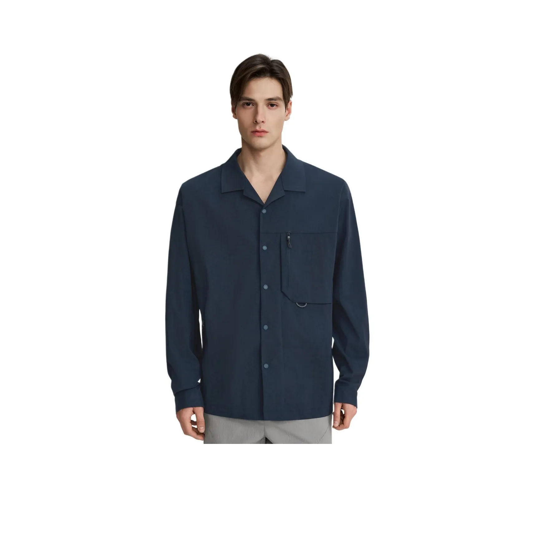 DESCENTE BLEU Мужские рубашки