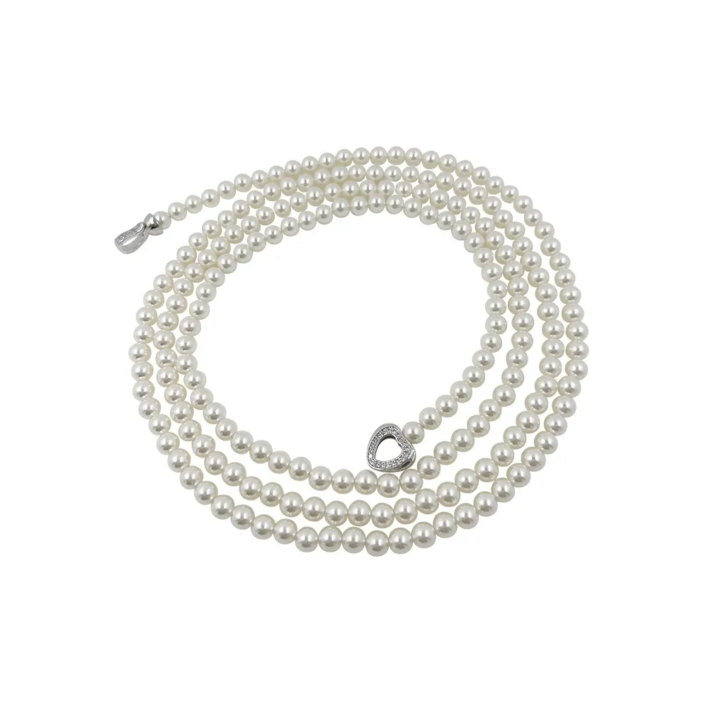 NATURALLYJOJO Искусственная жемчужина Ожерелья Женские Белый Серый
