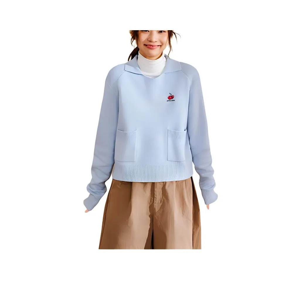 ANTA x KIRSH Sports Life Collection Good Things Happen Трикотаж Женский Boba Синий