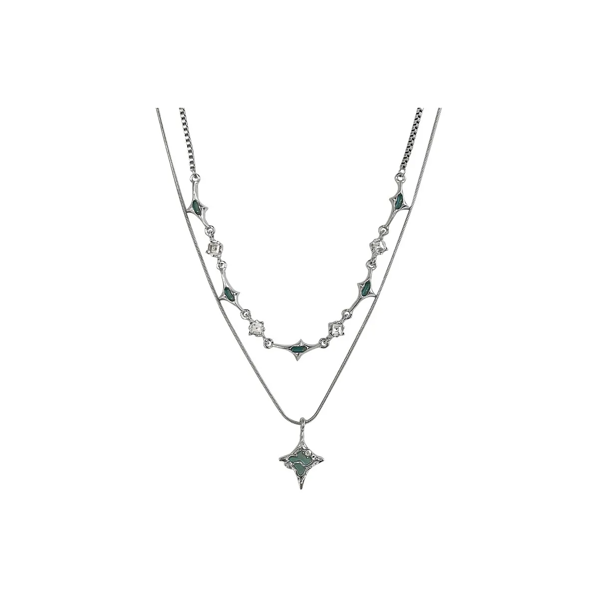 SKSW Сплав Ожерелье Унисекс