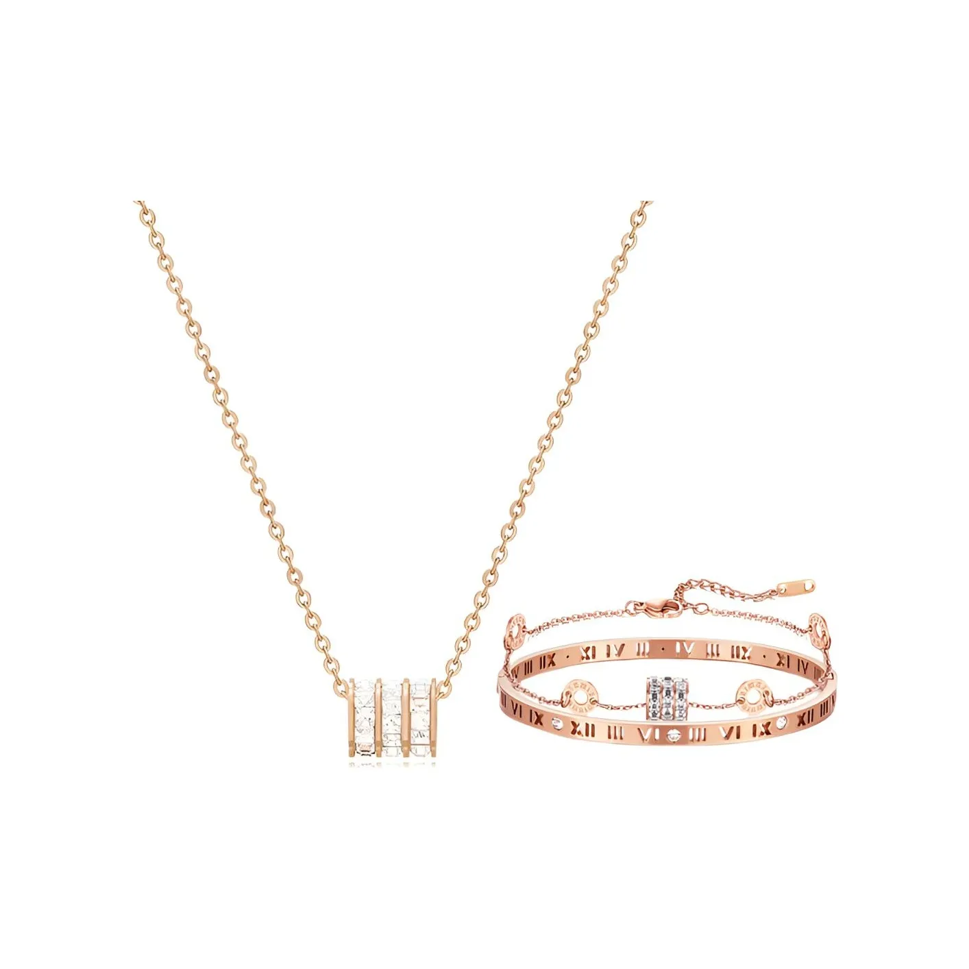 Asia Star Титановые стальные ожерелья женские