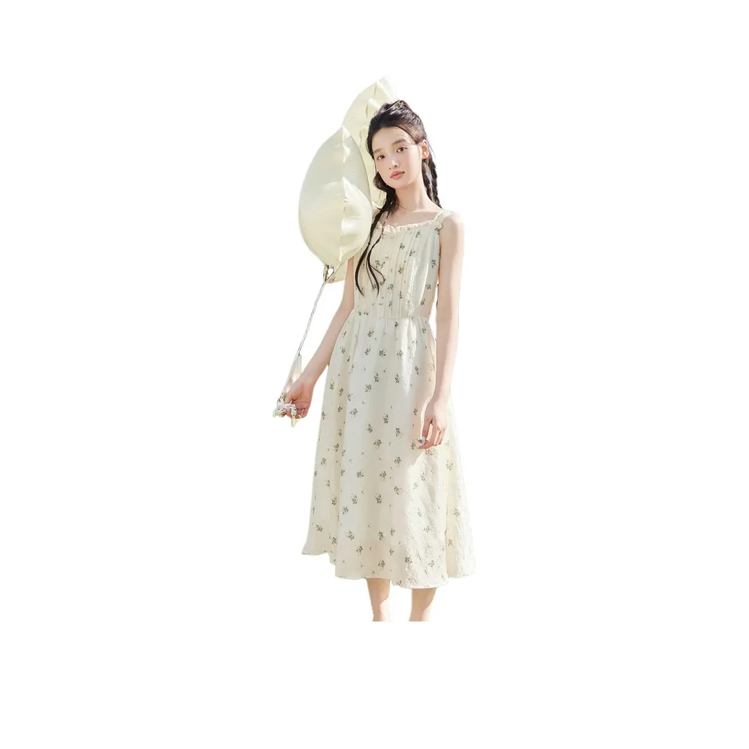 ZIHAN Slip Dresses Women's Beige Gold
