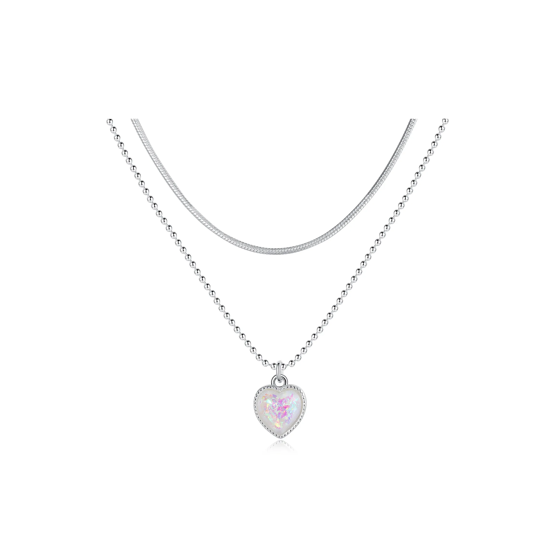 CLARKIA FLOWER S925 Silver Necklaces Women's