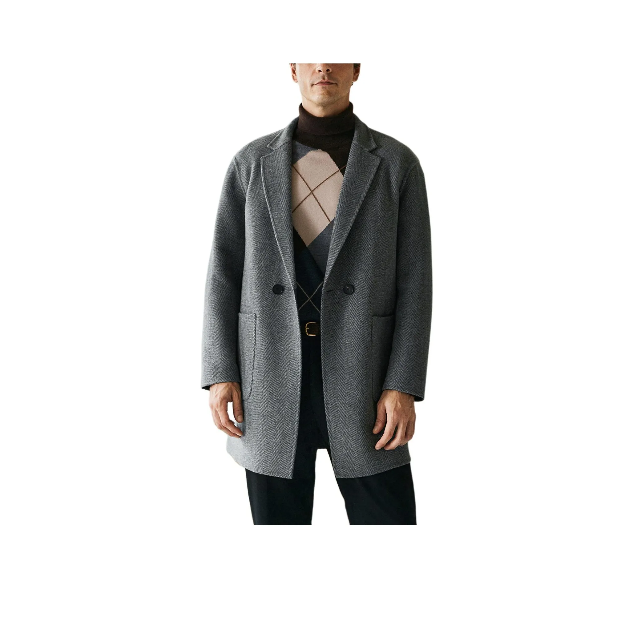 St. H Серый Мужской Пальто