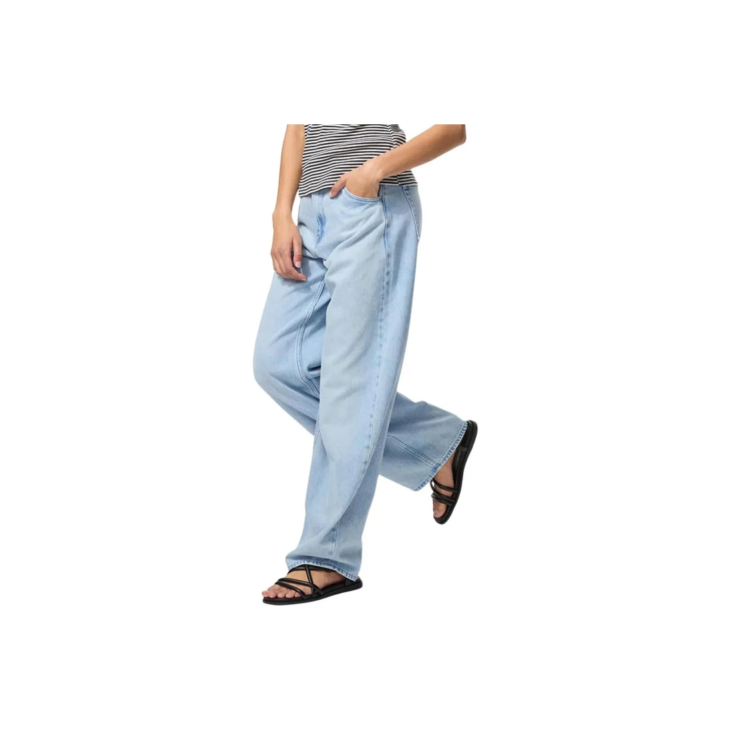 UNIQLO Розовые/синие Женские Джинсы