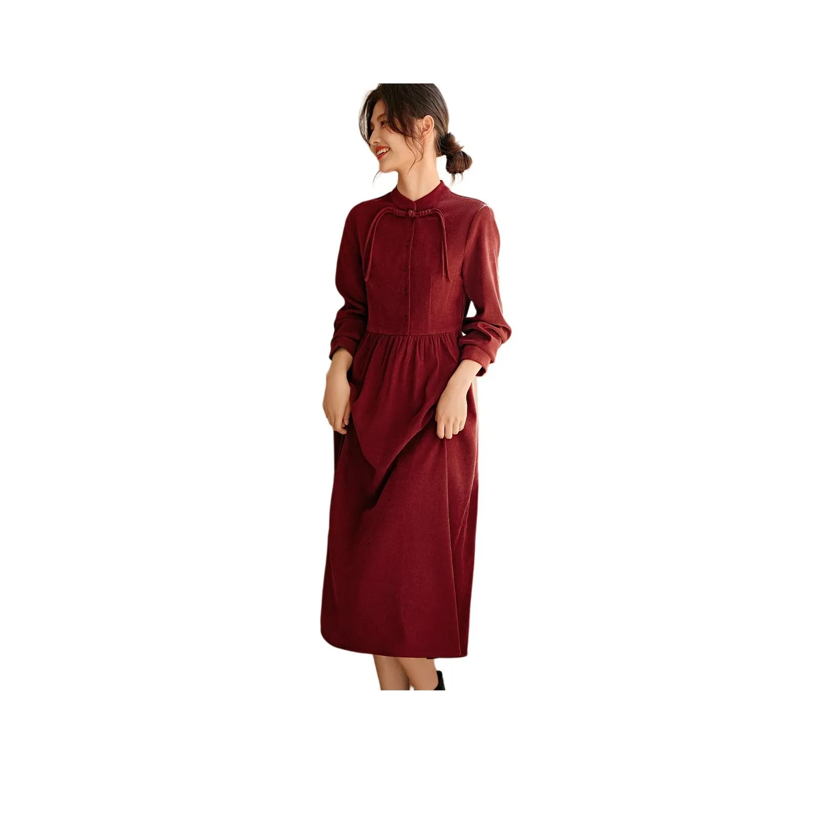 XWI Long Sleeved Dress Women's Red