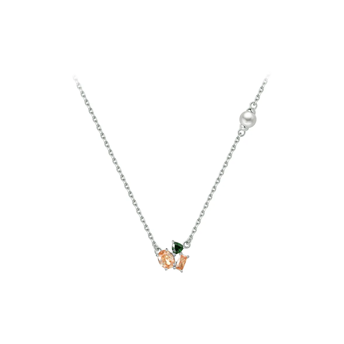 BABYBEI 925 стерлинговое серебро жемчужная раковина ожерелья женские