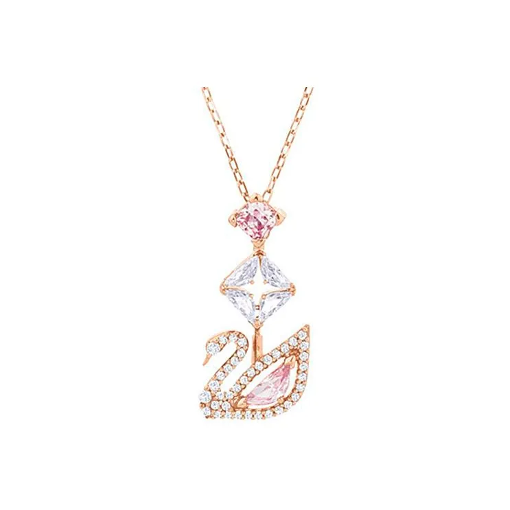 Swarovski Alloy Necklaces Women's Pink