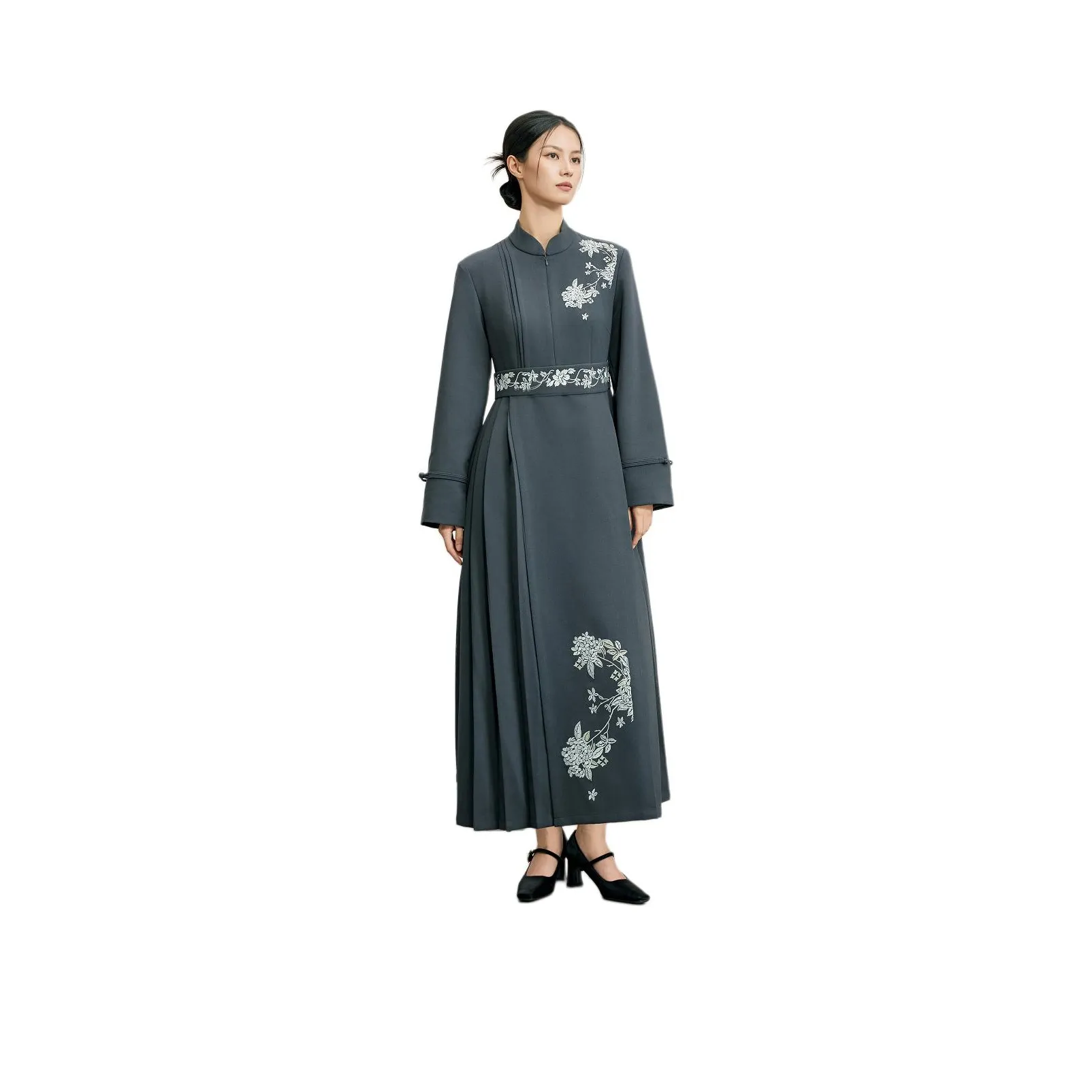 XINGHEHANGE Новый китайский стиль High End Роскошь Платье Китайская юбка с узором "конское лицо" Женское