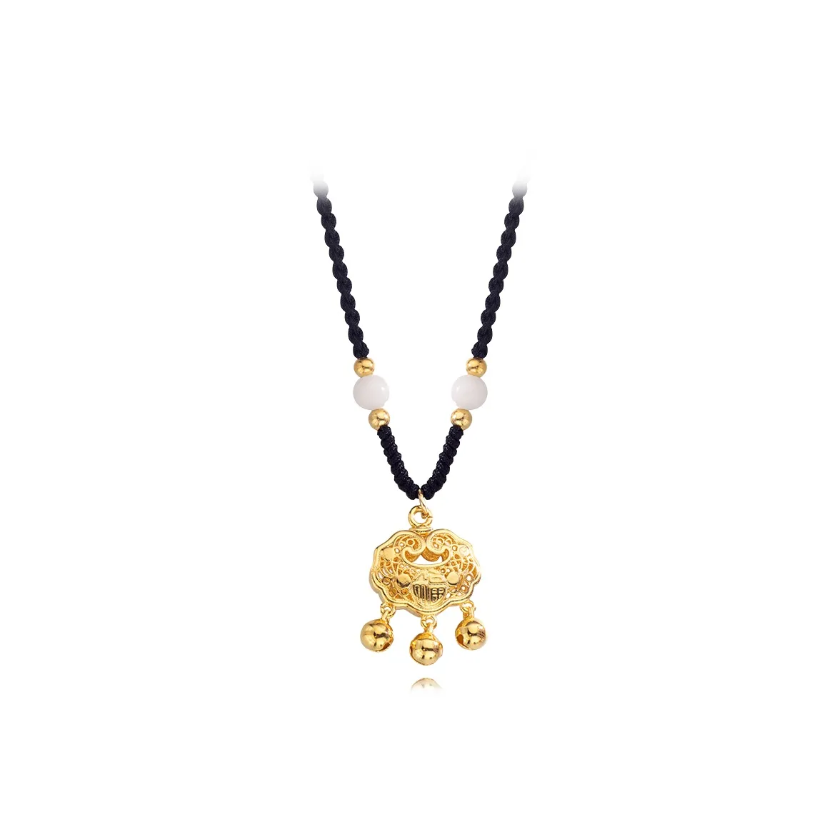 MUYAN Сплав Благоприятный Персонаж Peace Замковая Ожерелье Унисекс