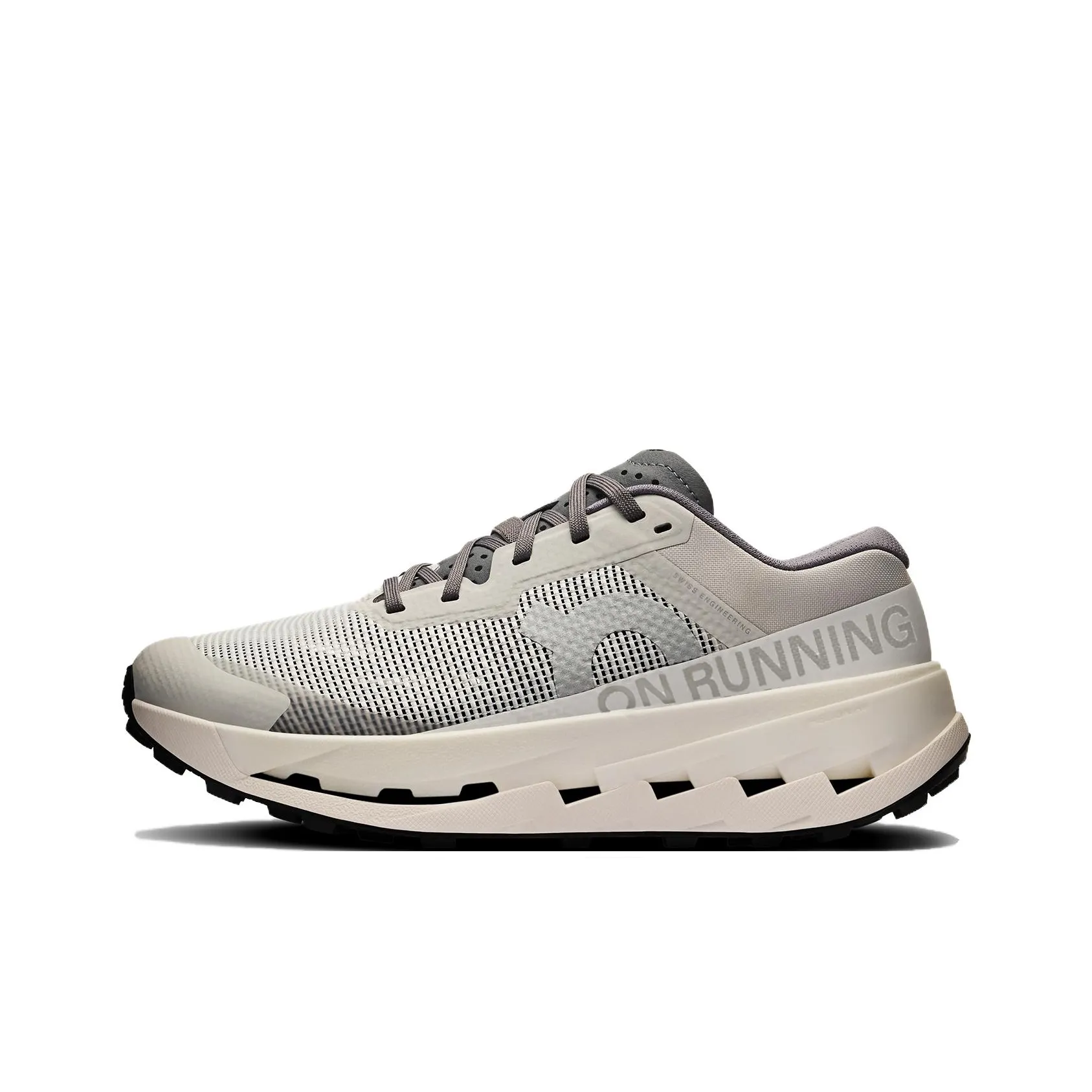 On Cloudultra 3 Дышащие Низкие Кроссовки для Бега Женские Серые