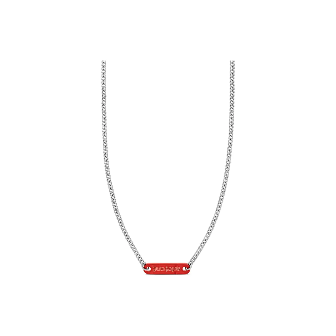 PALM ANGELS Logo Engraved Chain Necklace