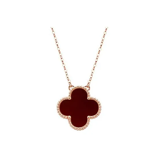 Chongqing Gold Store Mother Of Pearl Necklaces Unisex Red/White/Silver/Black