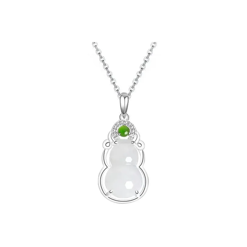 Best Wishes Bean Type Jadeite Necklaces Unisex