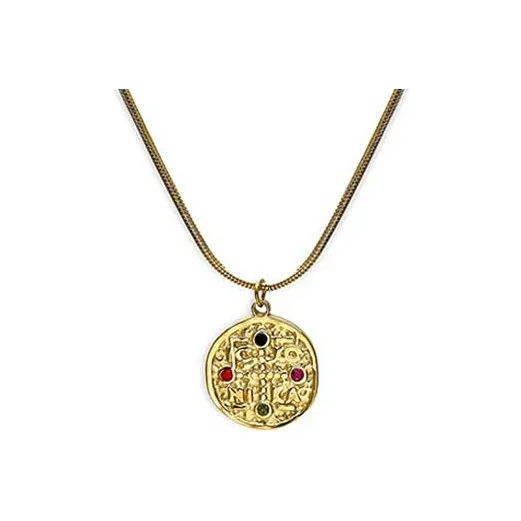PUENTE Titanium Steel Vacuum Electroplated 18k In Furnace Necklaces Men's