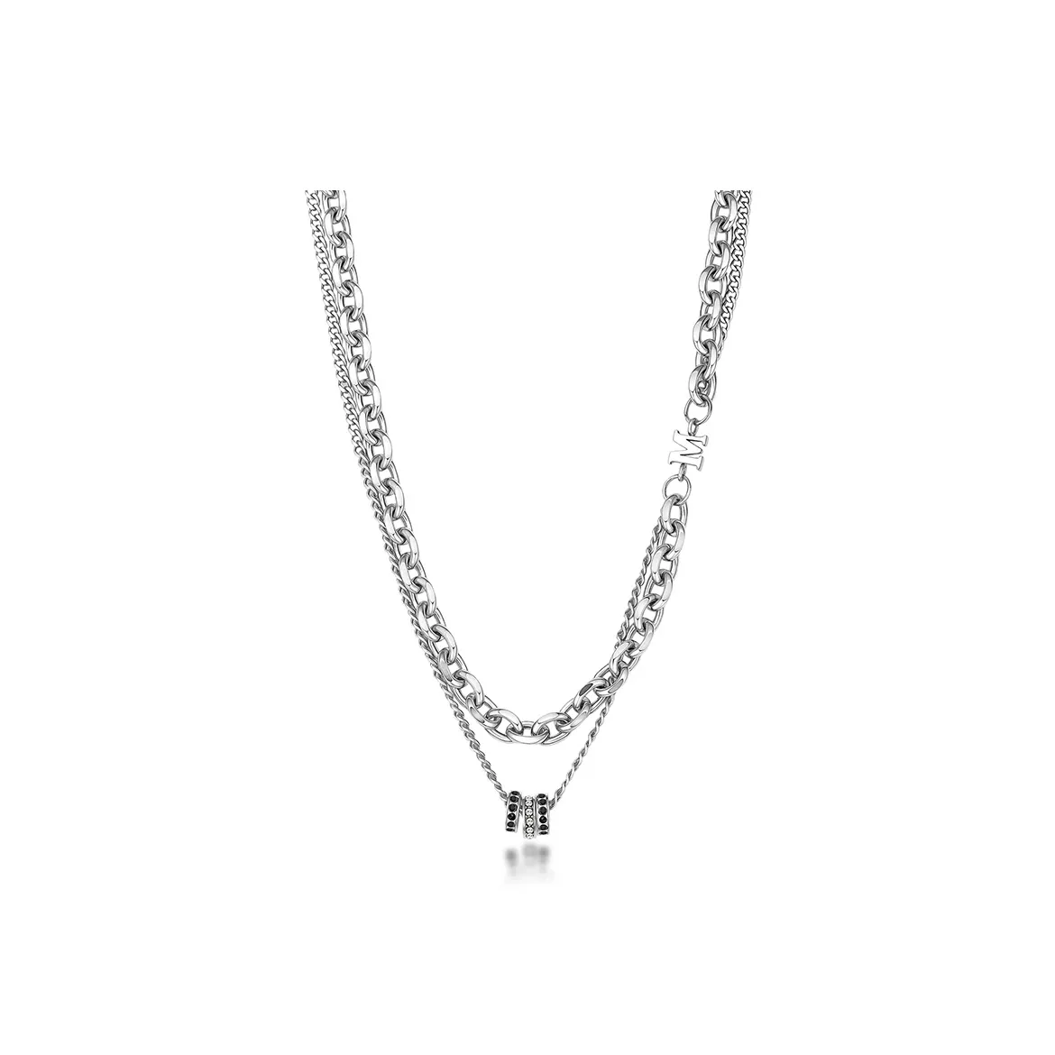 FAIRWHALE Титановые стальные ожерелья унисекс