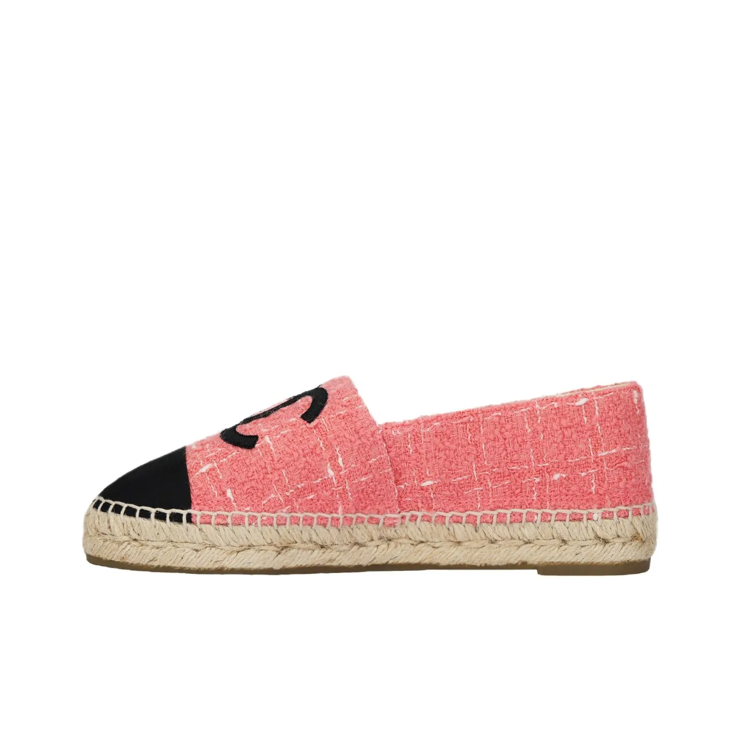 CHANEL Casual Single Shoes Women's Pink Black