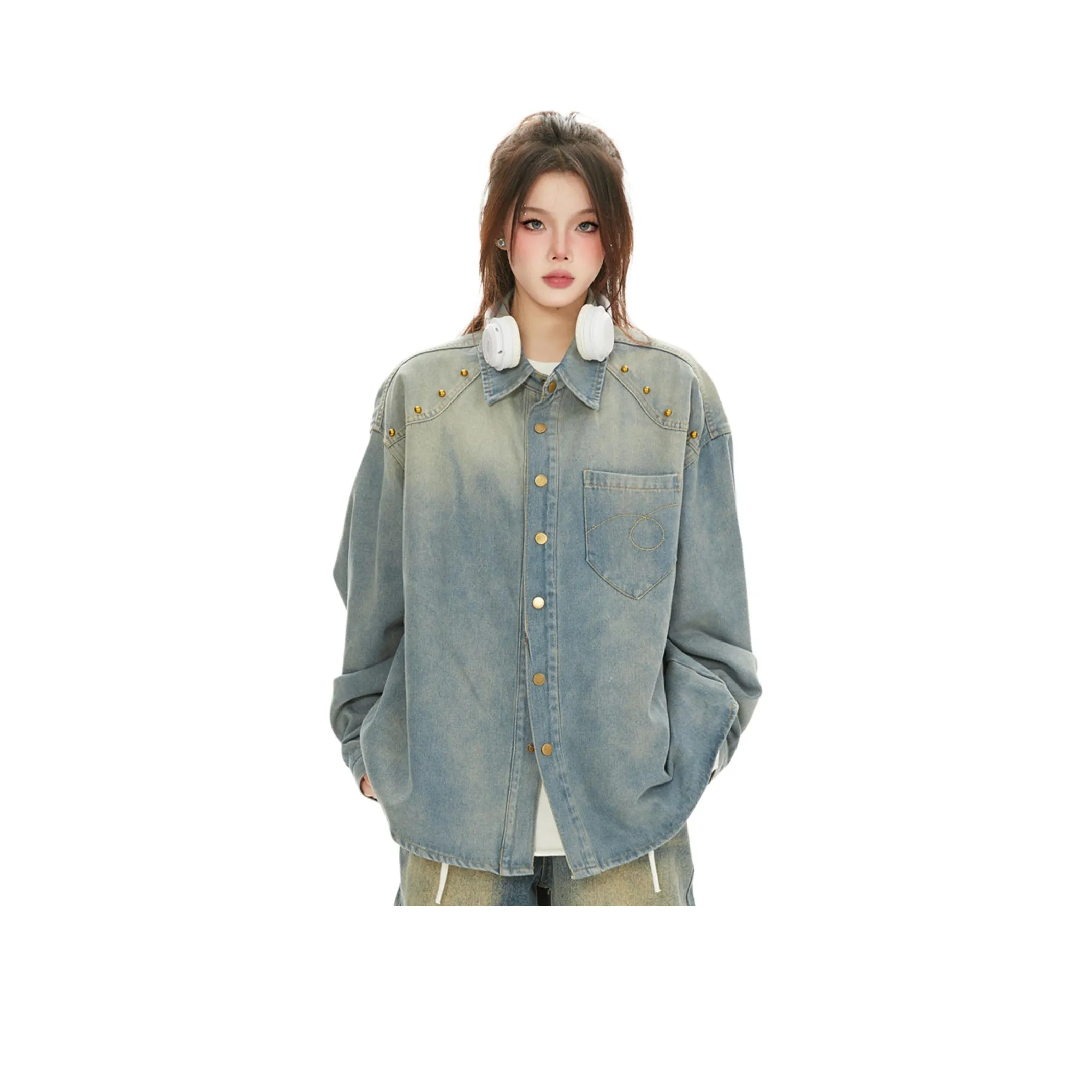 WELTER EXPERIMENT Синий Унисекс Рубашки