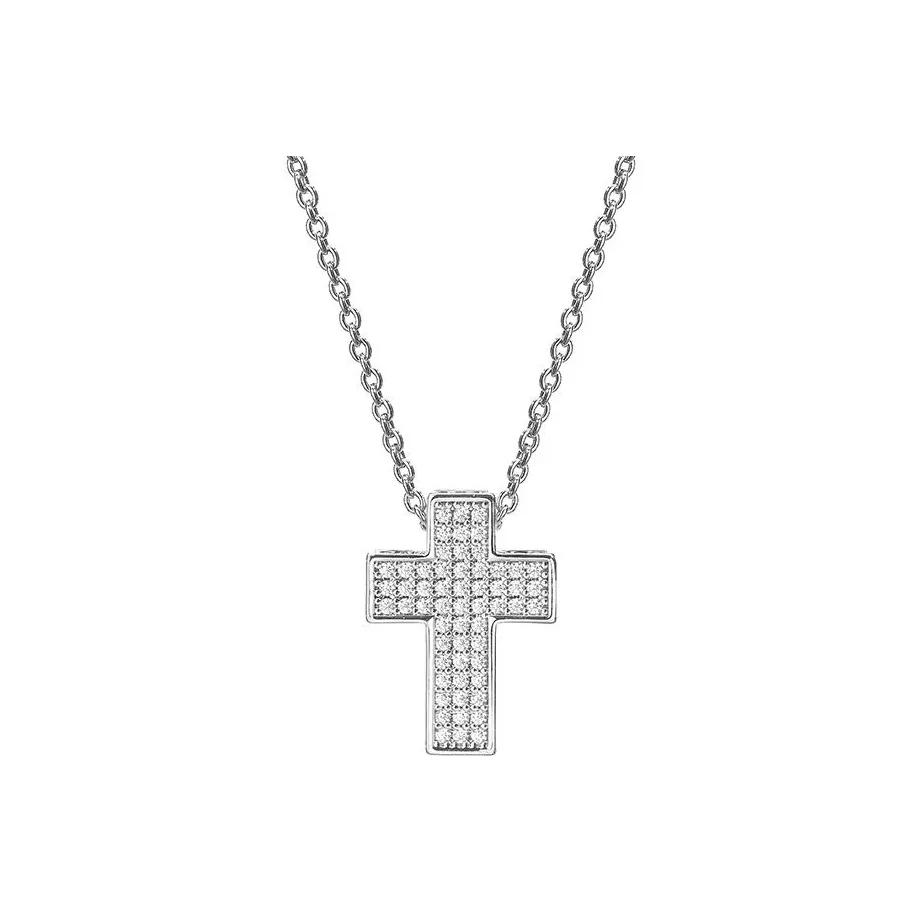 CHIARA FERRAGNI Zircon Water Coated 18K Gold Italian Lightweight Luxury Necklace Advanced Accessory Unisex Silver