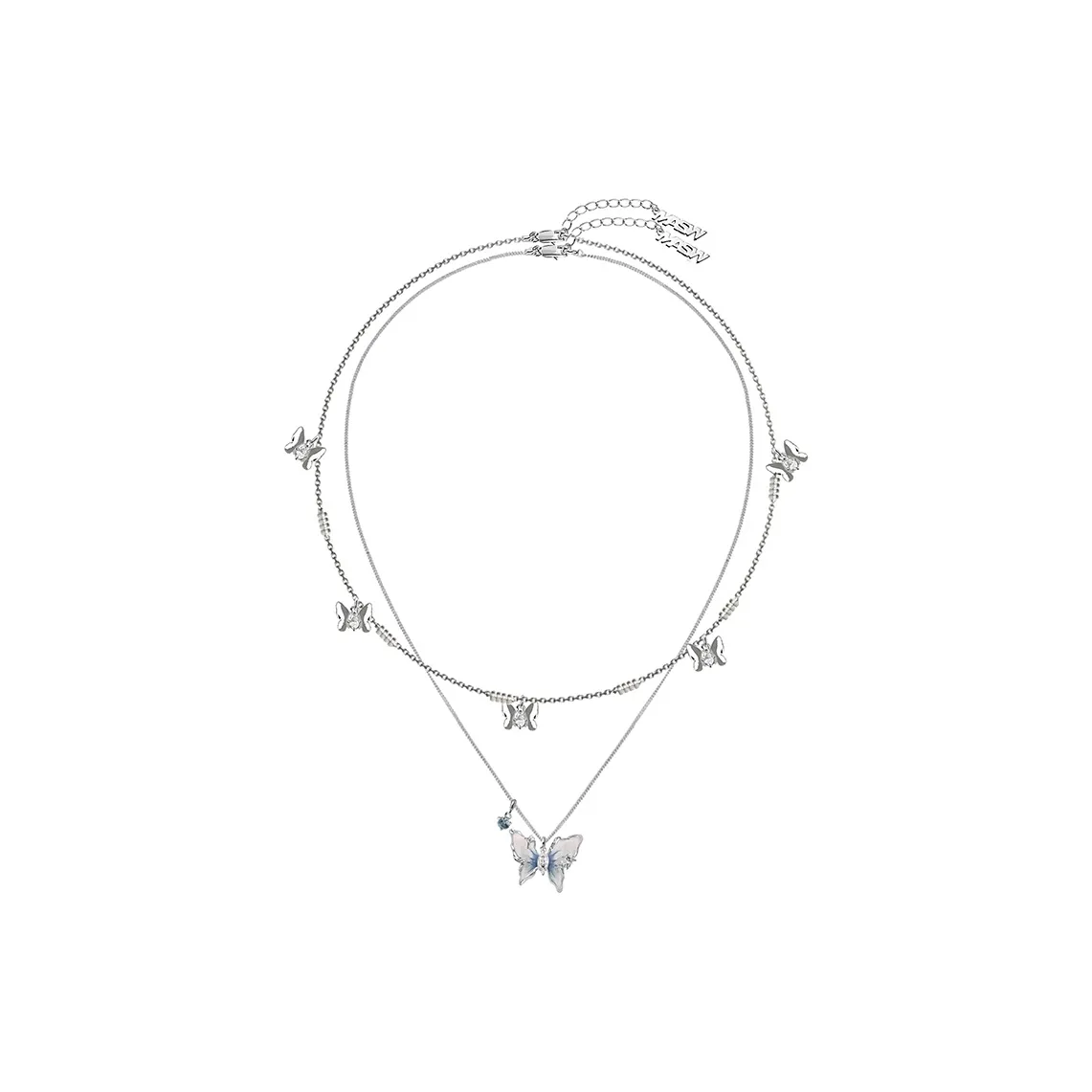 Masw Niche Double Layer Collarbone Chain Necklaces Women's