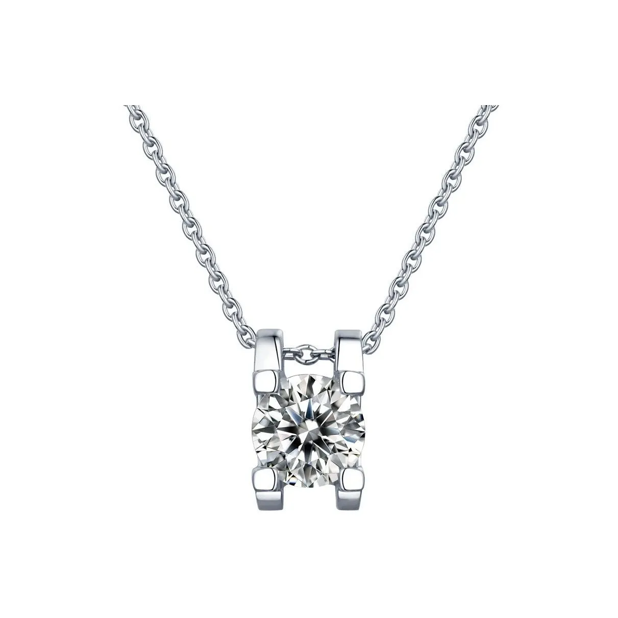 KOYOOME S925 Silver Moissanite Necklaces Unisex