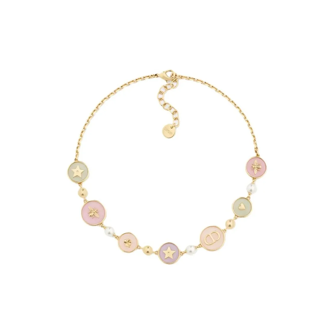 DIOR Metal Necklaces Women's Gold