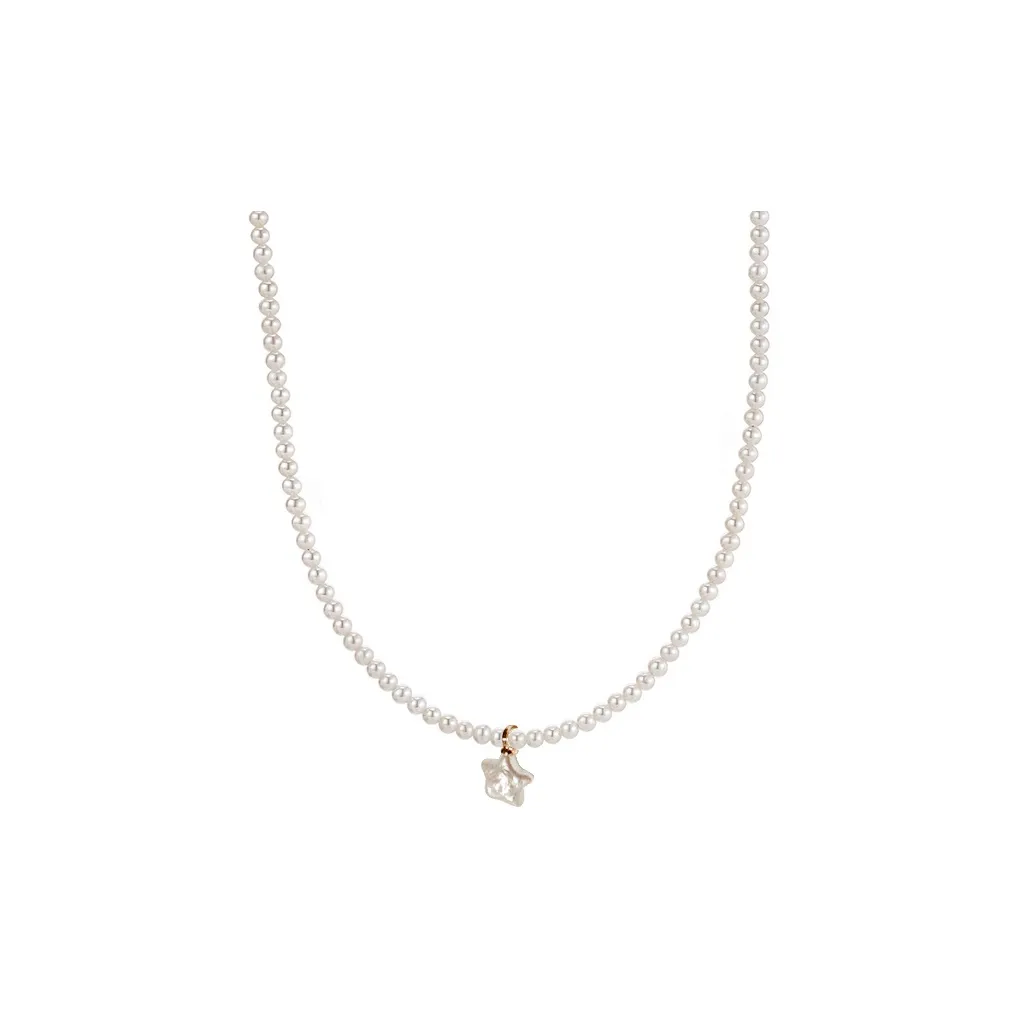 NATURALLYJOJO Искусственный жемчуг пресноводный жемчуг циркон ожерелья женский белый