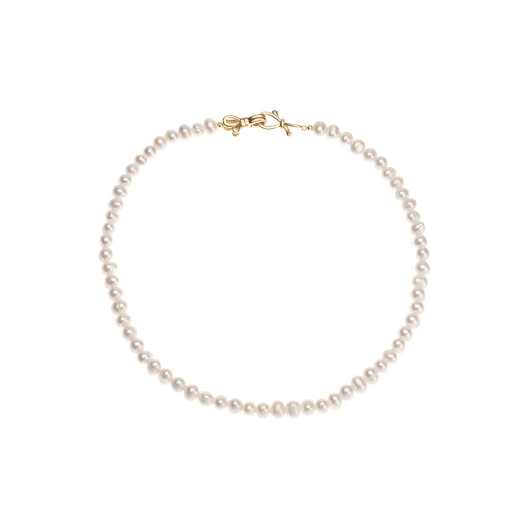 NATURALLYJOJO Ожерелья из пресноводного жемчуга Женские Золото