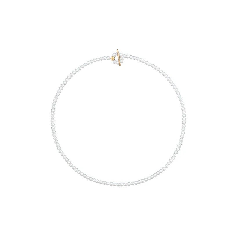 Hot Real Silver Building Pearl Necklaces Women's