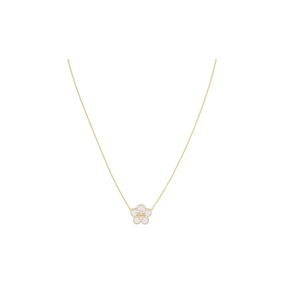 TORY BURCH Kira Flower Embellished Necklace