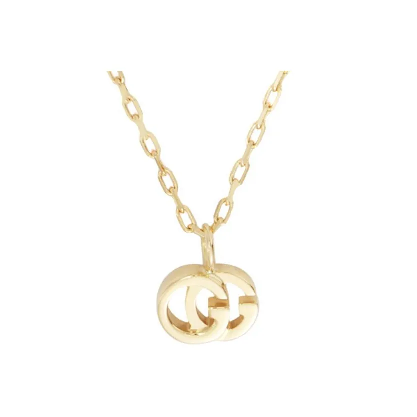 GUCCI 18K Gold Running Necklace Women's