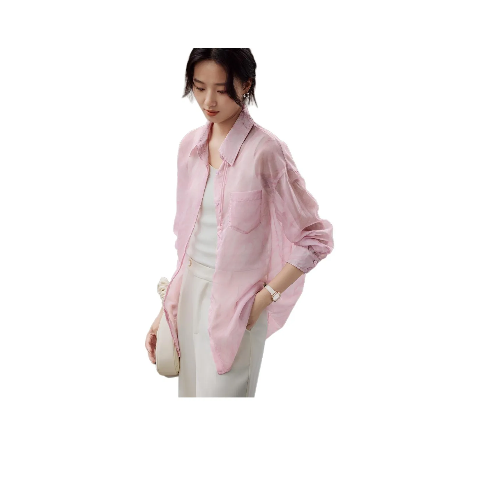 Mo Han Yi Mei Shirt Women's Blush Pink
