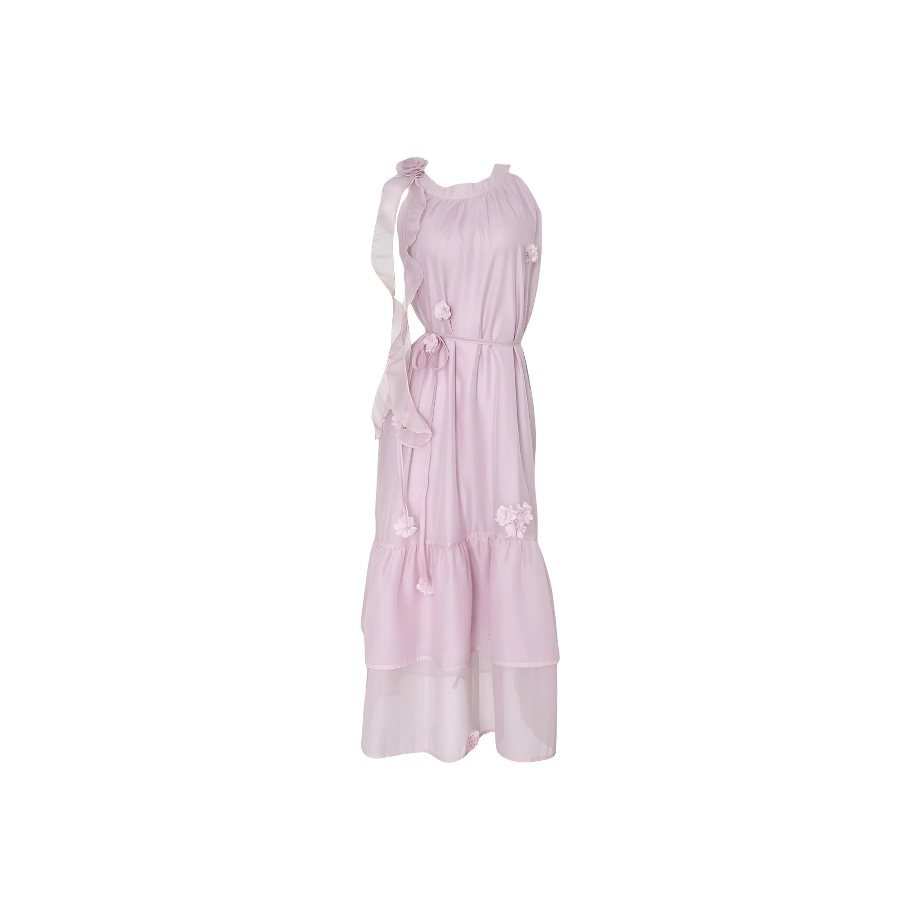 SEAR OFFICIAL Пурпурно-розовые Женские Платья без рукавов