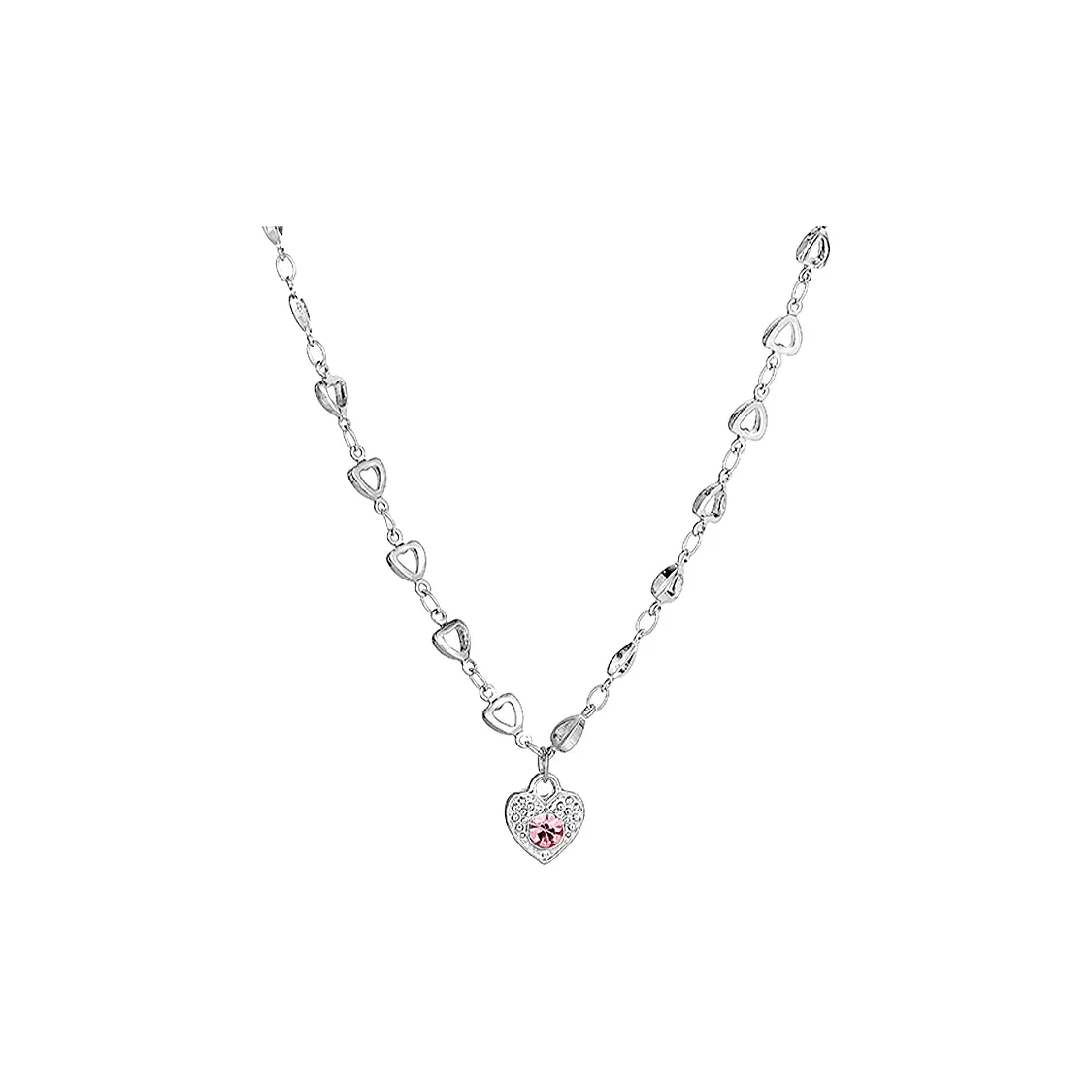 AKAK Титановая сталь Ожерелья Женское Серебро Белый