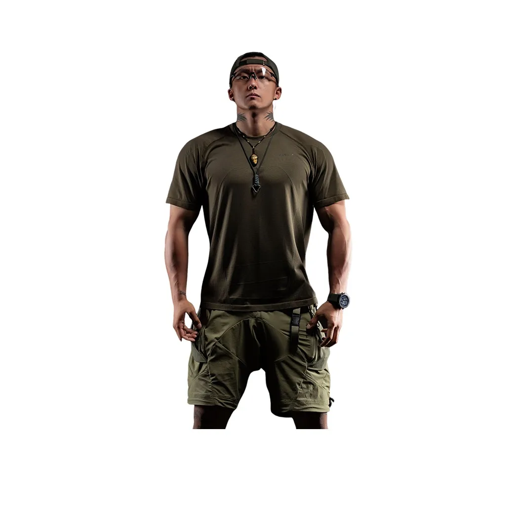 Monster Guardians T-Shirt Мужской Кофейный Зеленый