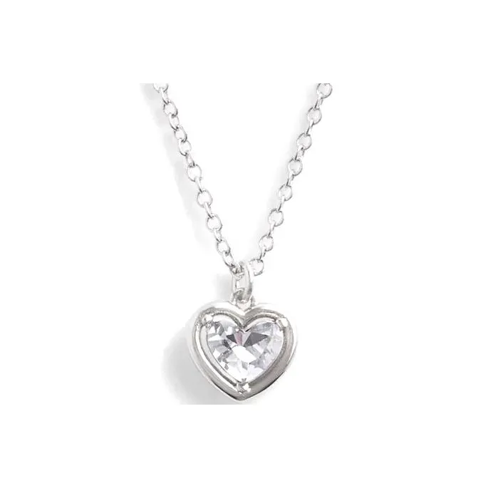 COACH Brass, Glass, Cubic Zirconia Necklaces Women's Silver