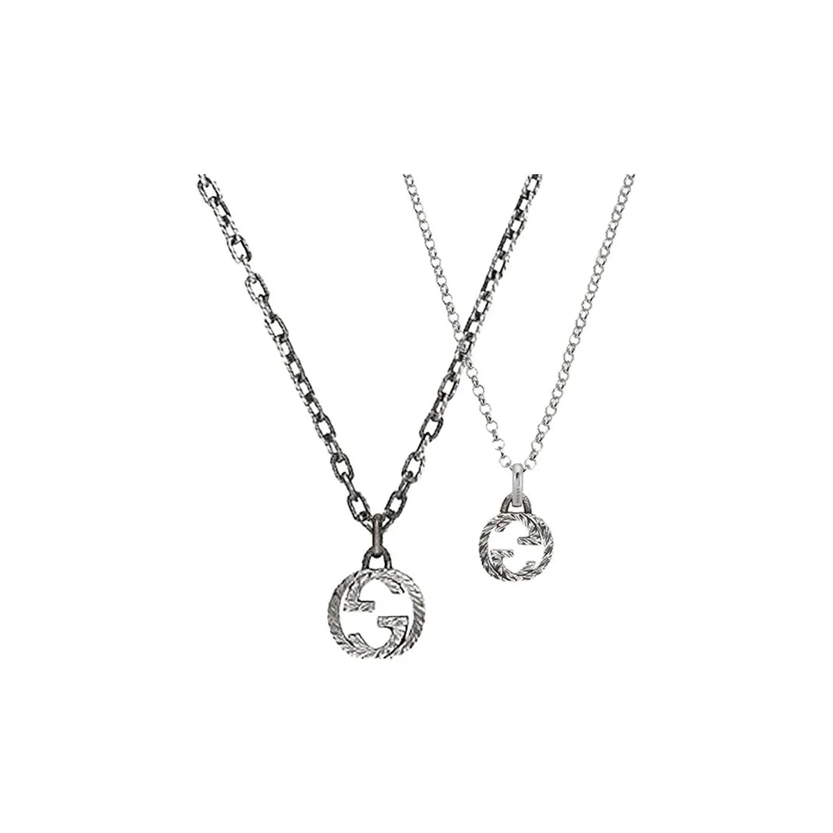 GUCCI 925 Sterling Silver Necklaces Unisex