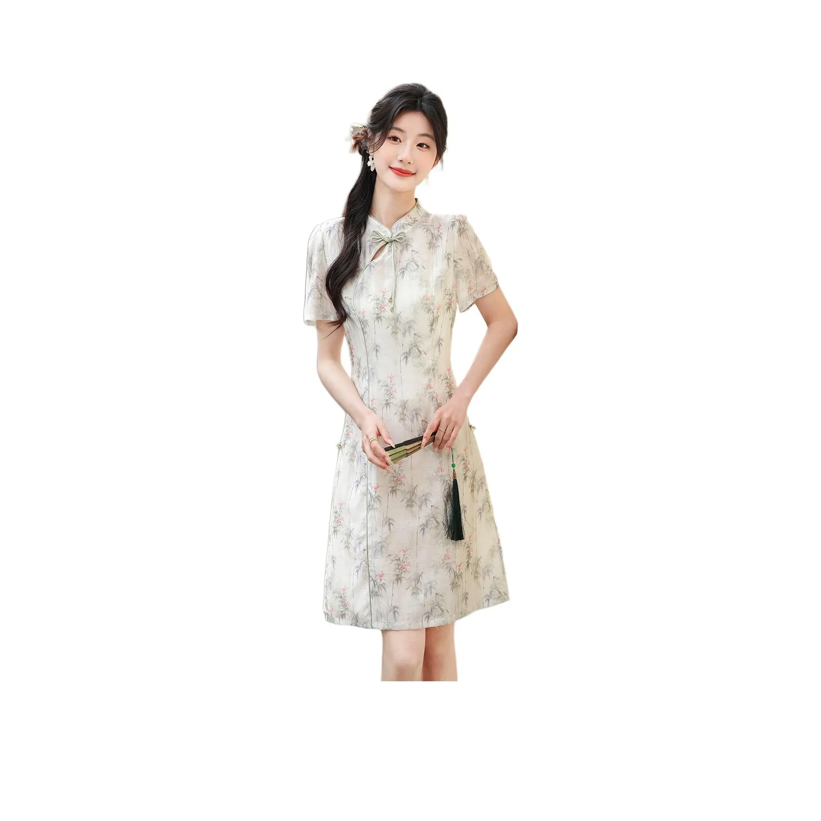 Like The Age Of Water Короткий рукав Платье Женское Белое