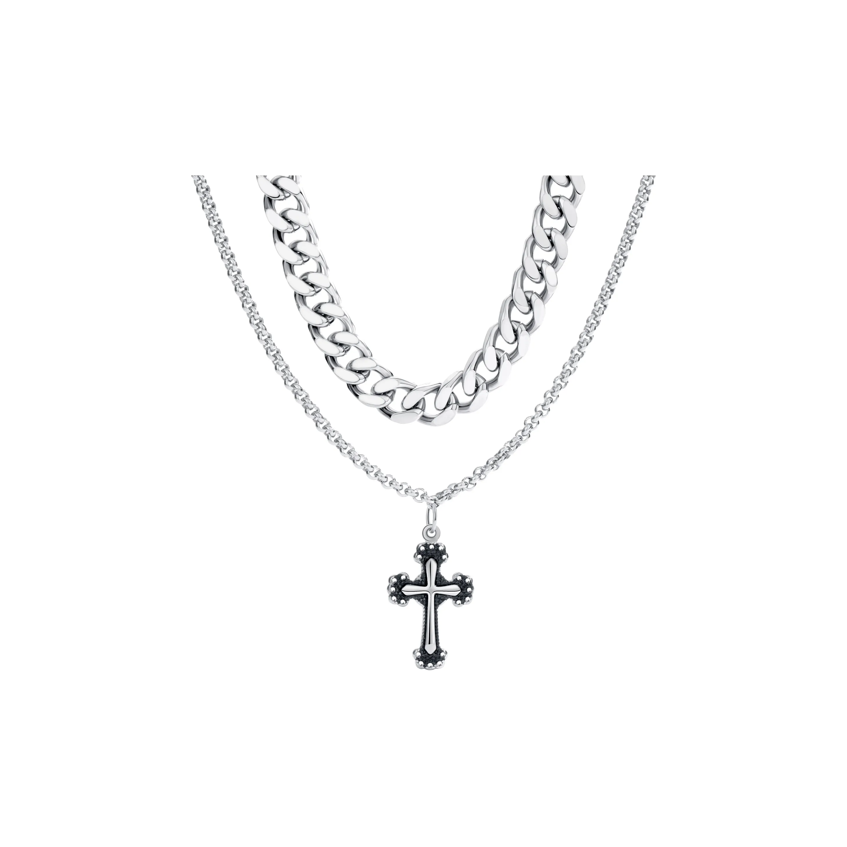 AHK Титановые стальные ожерелья унисекс