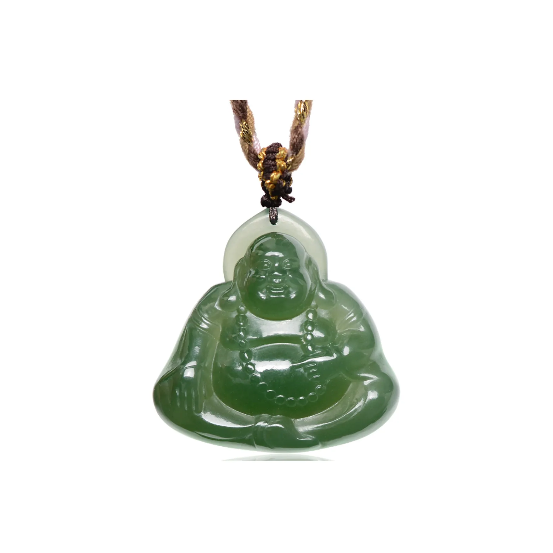 MARY WINDSOR Maitreya Buddha Pendant Green Jade Women's