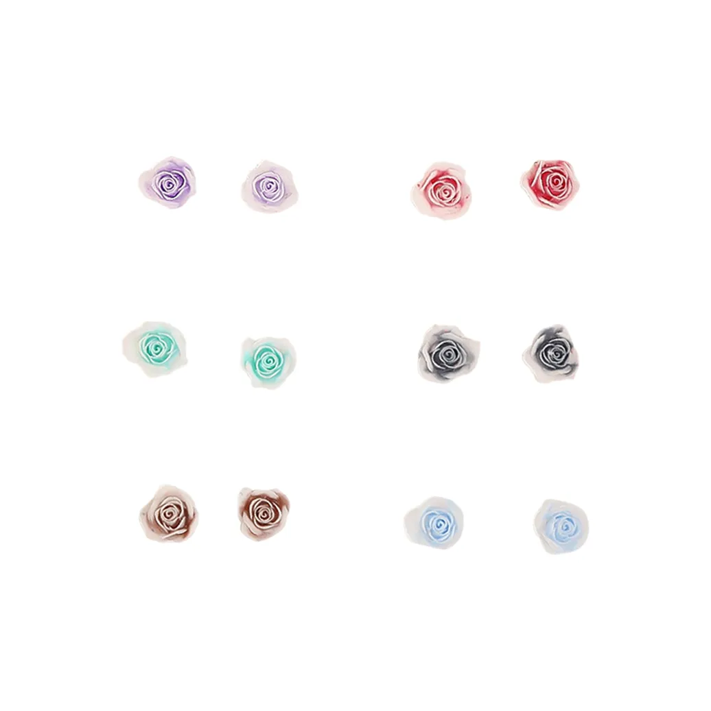 QIANTONG Пластик Серьги-гвоздики Унисекс