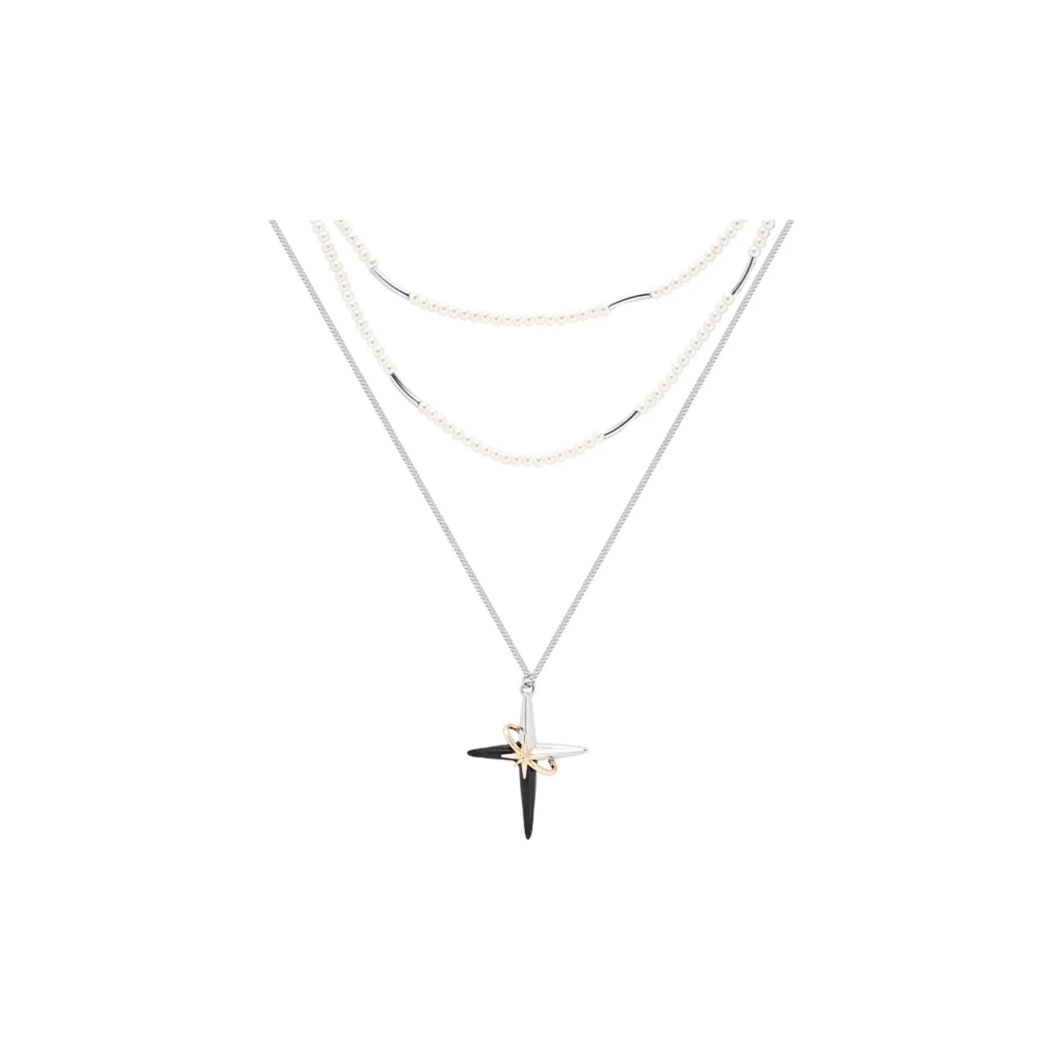KING OF BLING Alloy, Oil Drip, Artificial Pearl Necklaces Women's