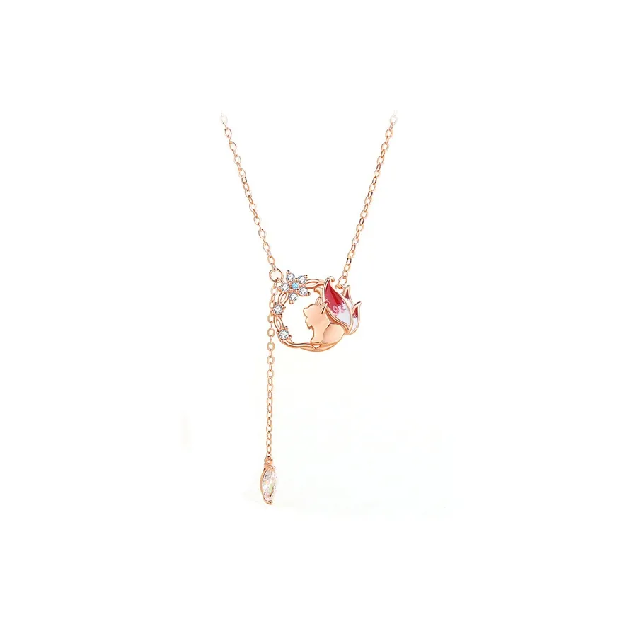 Brilliant Heart S925 Silver Necklaces Women's