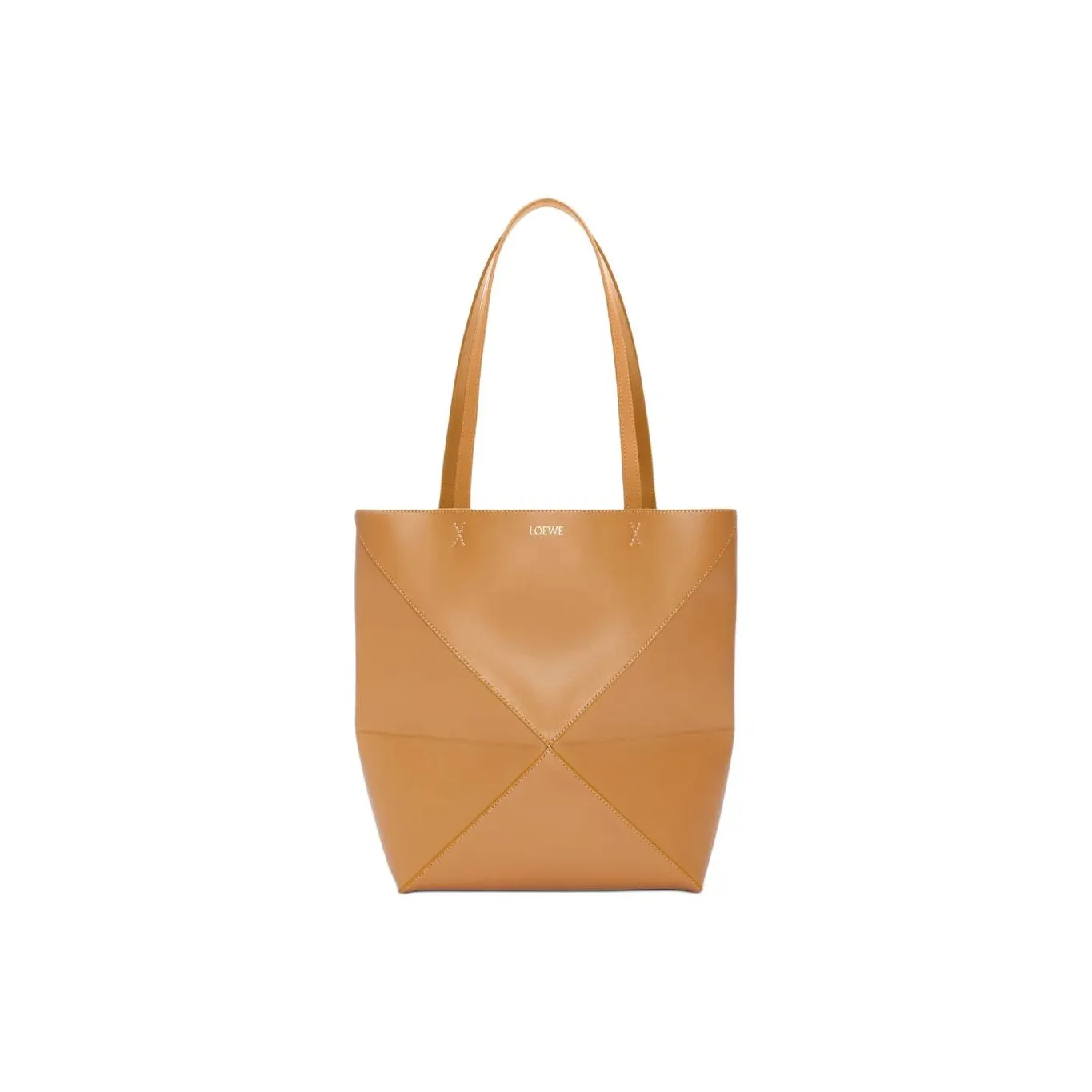 LOEWE Calfskin Tote Bag, Shopping Bag, Handbag Women's Brown
