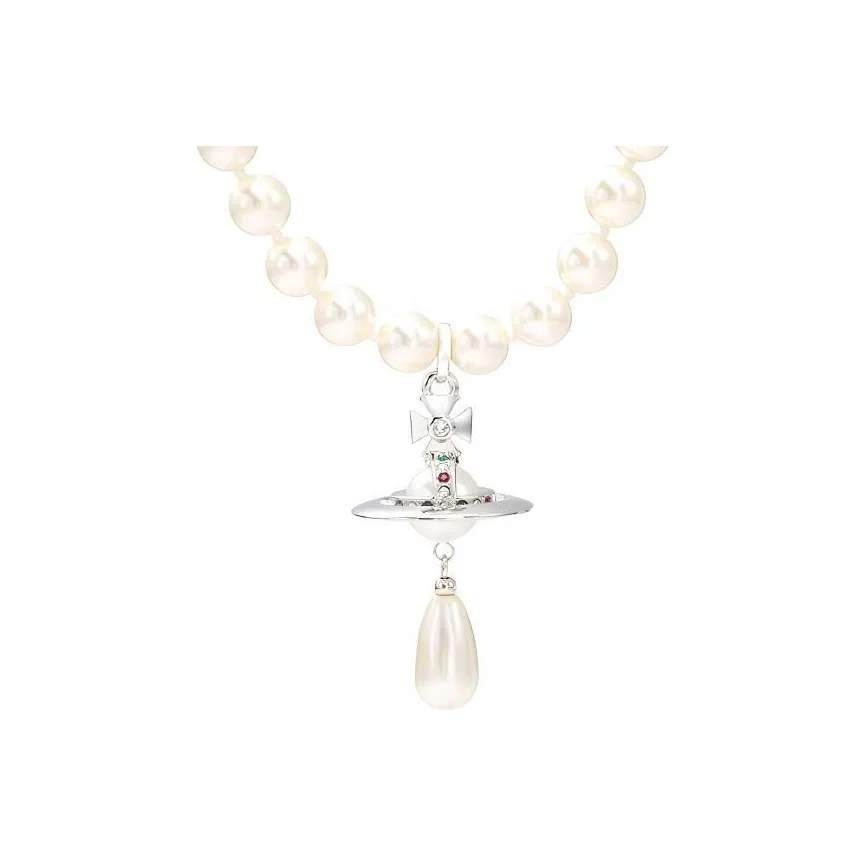 Vivienne Westwood Choker One Row Pearl Drop