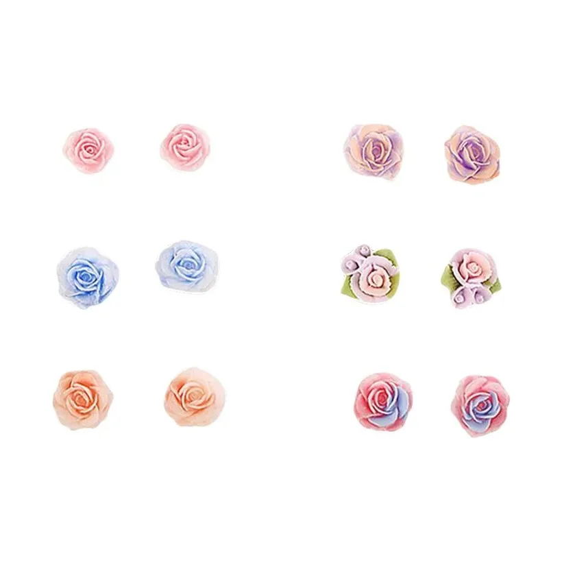 LINGJIE Пластик Серьги-гвоздики Унисекс