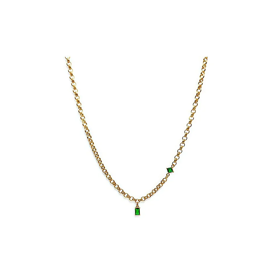 PUENTE Титановые стальные ожерелья мужские золотые