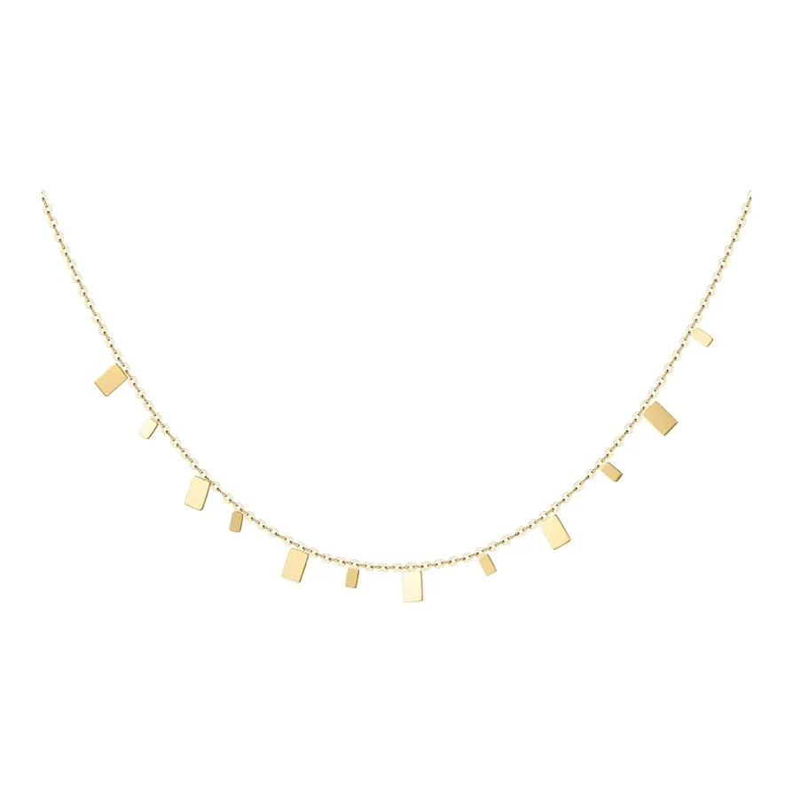 NATURALLYJOJO Титановые стальные ожерелья женские золотые